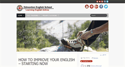 Desktop Screenshot of edmontonenglishschool-learningenglishonline.com