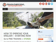 Tablet Screenshot of edmontonenglishschool-learningenglishonline.com